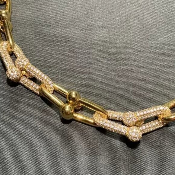 Authen Louis Vuitton Lock & Key w/unbranded 925 Pure Silver Gold plated Necklace - Picture 9 of 15